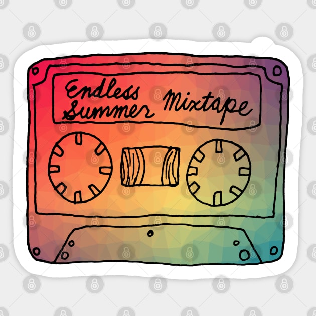 Endless Summer Mixtape Sticker by jhsells98